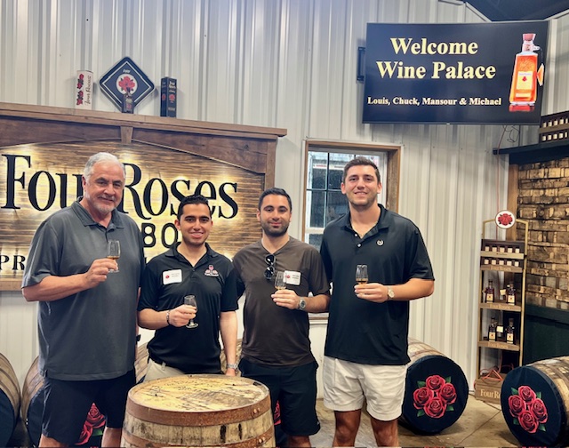 Chuck Swaney and friends at Four Roses