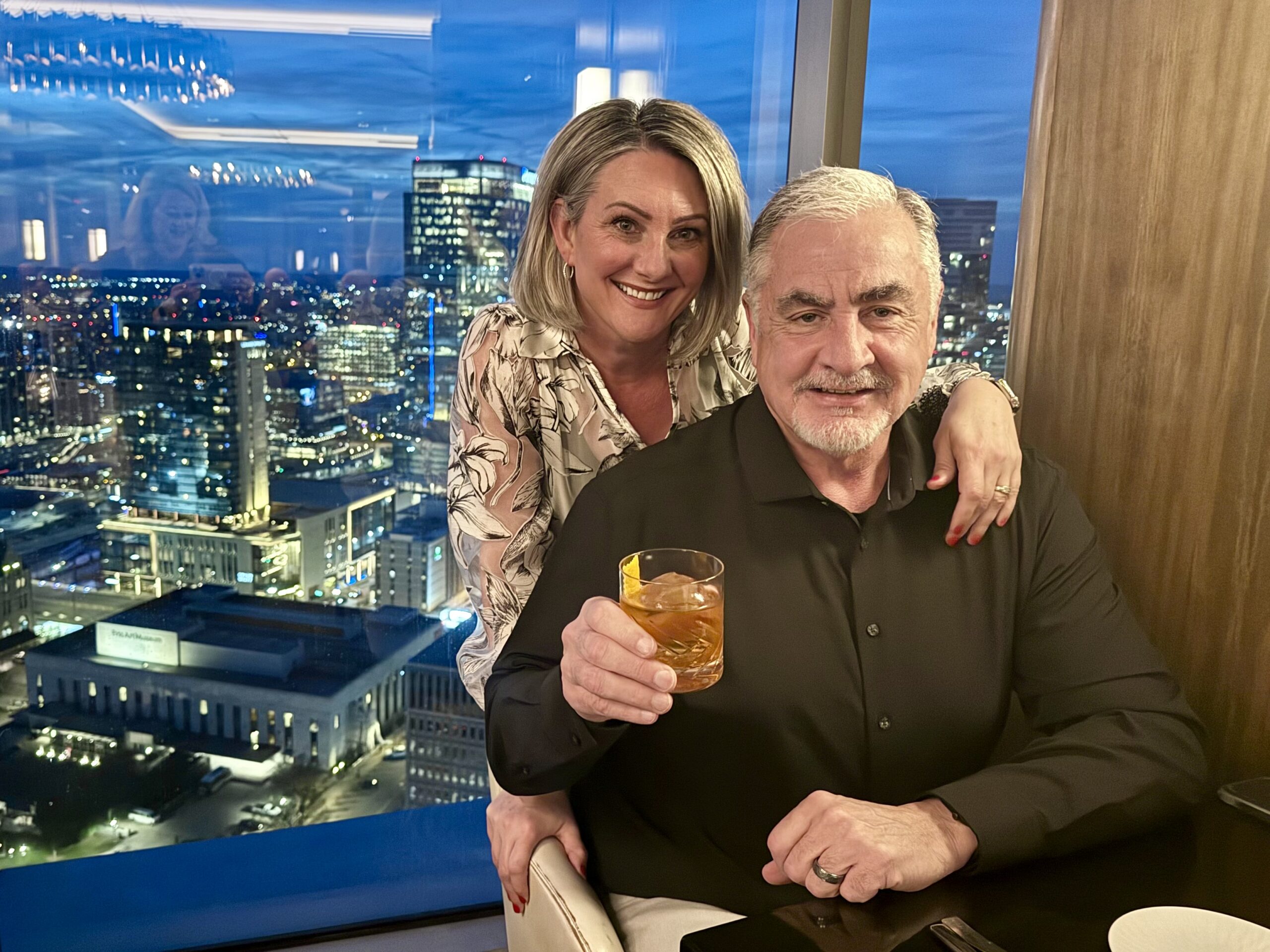 Chuck and Stephanie Swaney at Bourbon Steak in Nashville, TN.