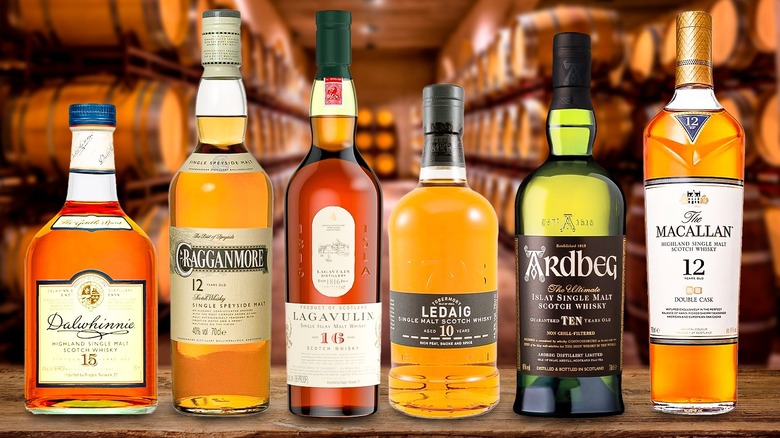 a collection of scotch whisky