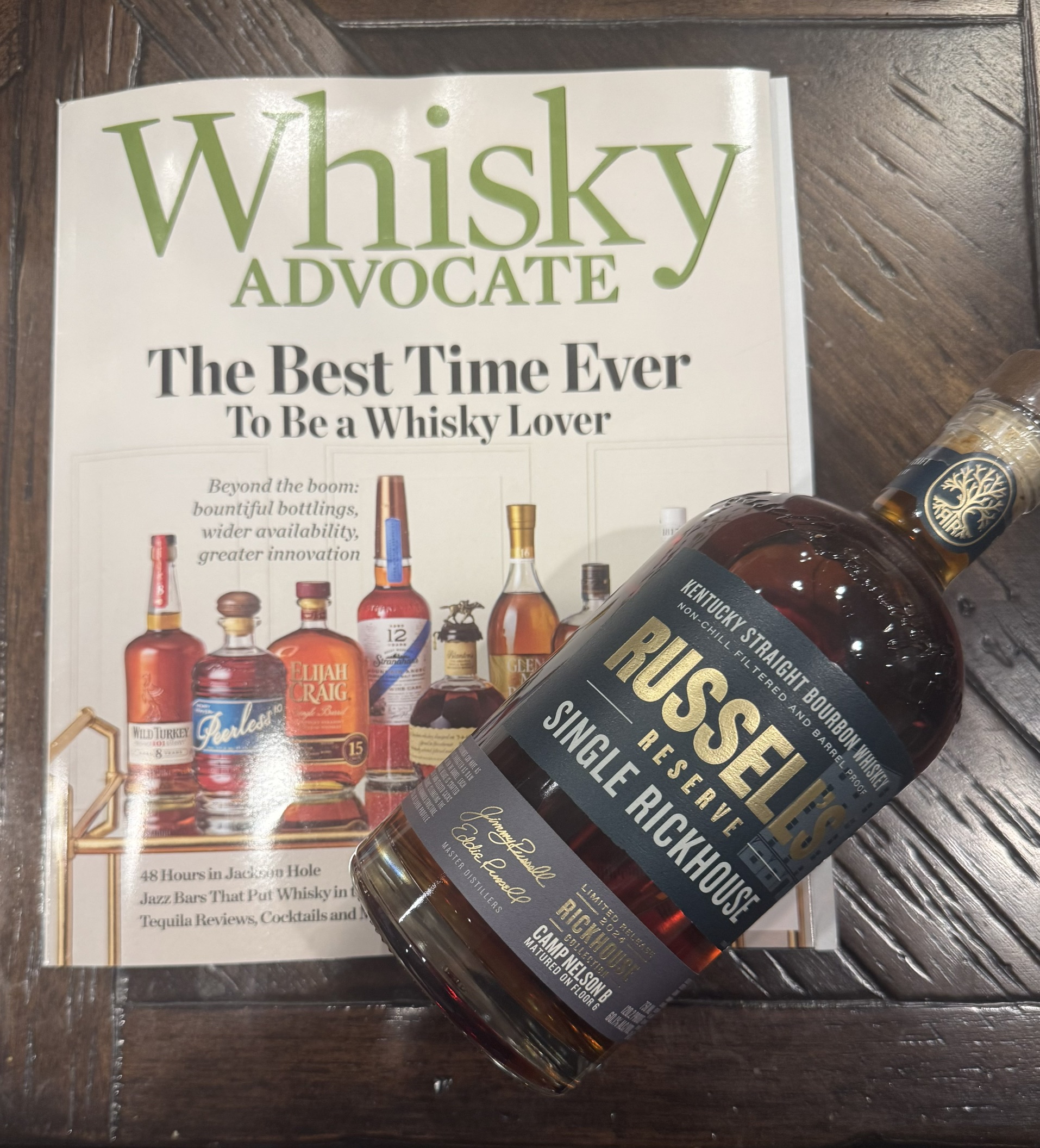 cover of the Whiskey Advocate talking about the Golden Age for Whiskey